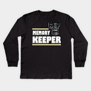 Memory Keeper Reflex Camera Photographer Kids Long Sleeve T-Shirt